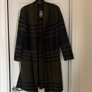 J. Jill Plaid Long Cardigan